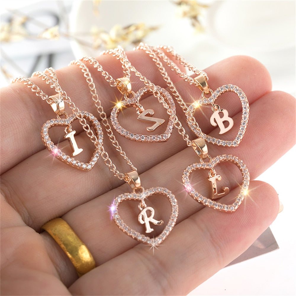 Initials Letter Necklace